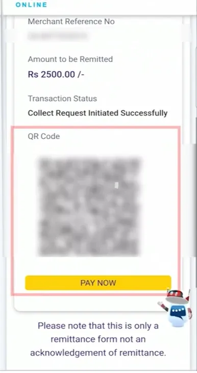 Passport Seva ऑनलाइन फीस भुगतान स्क्रीन